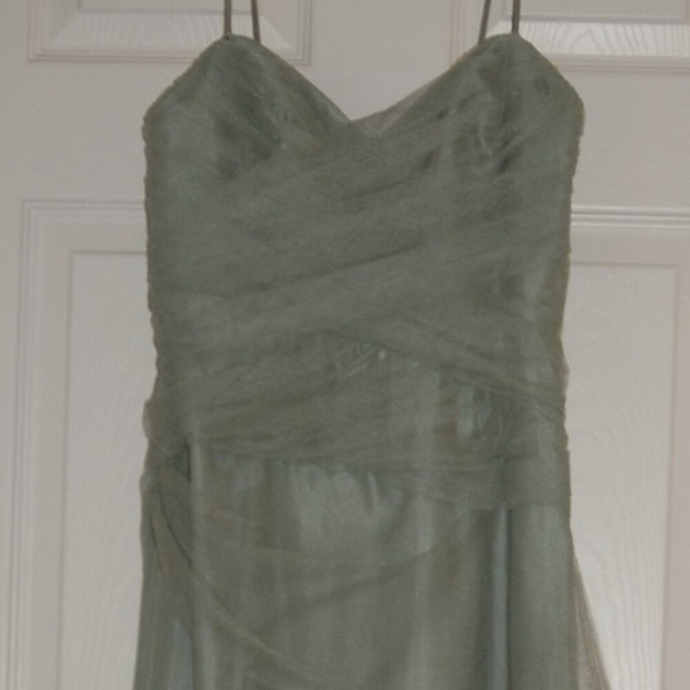 Vera Wang Dress, Women Size 2 Green - Picture 3 of 10